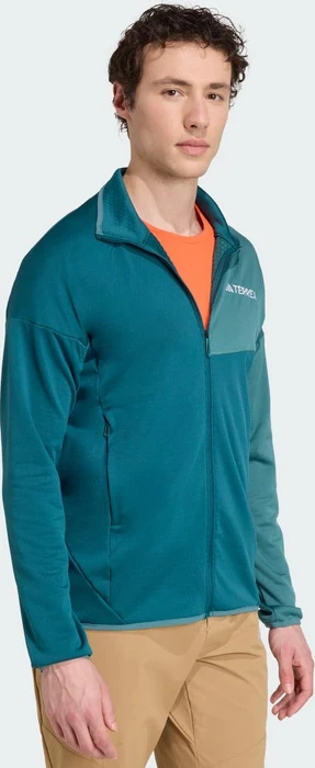 adidas Terrex Xperior Climawarm Light Fleece Jacke mystery green (Herren)