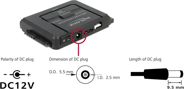 DeLOCK USB -> SATA, USB -> IDE 2.5", USB -> IDE 3.5"