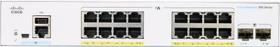 Cisco Business 350 Desktop Gigabit Managed Switch, 16x RJ-45, 2x SFP, 120W PoE+ (CBS350-16P-2G)