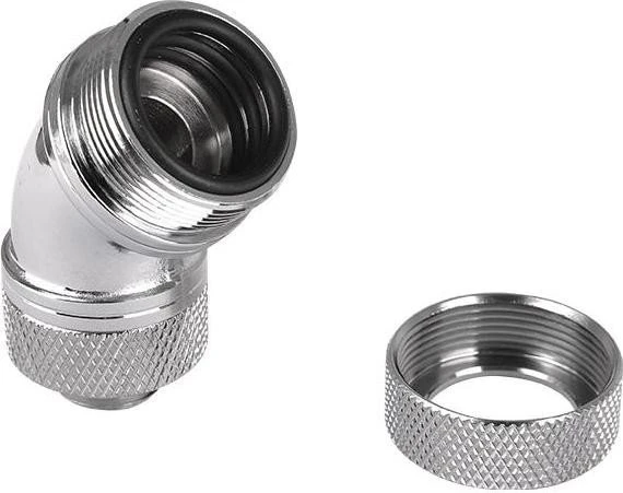 Thermaltake Pacific Rohranschluss 45° G1/4" auf 16mm, chrome