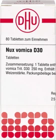 DHU Nux vomica D30 Tabletten, 80 Stück