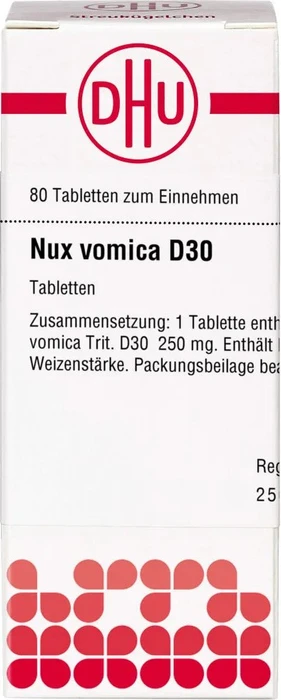 DHU Nux vomica D30 Tabletten, 80 Stück