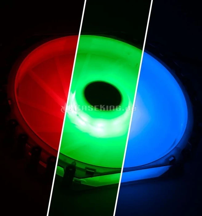 BitFenix Spectre Pro RGB schwarz, LED-Steuerung, 230mm