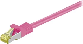 goobay Patchkabel, Cat7/Cat6a, S/FTP, RJ-45/RJ-45, 3m, rosa