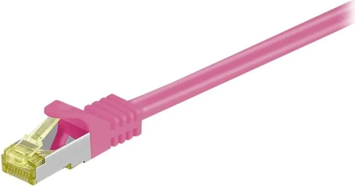 goobay Patchkabel, Cat7/Cat6a, S/FTP, RJ-45/RJ-45, 3m, rosa