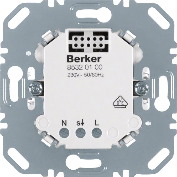 Berker Bewegungsmelder Nebenstelle 85320100 | Unterputz | 230V | IP00 | kurze Bauform | für Hauptstelle Image