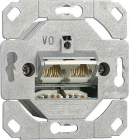 Metz Connect E-DAT Cat6a Anschlussdose Unterputz, 2x RJ-45