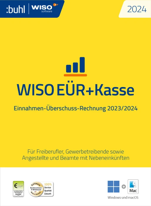 Buhl Data WISO EÜR & Kasse 2024, ESD (deutsch) (PC/MAC)