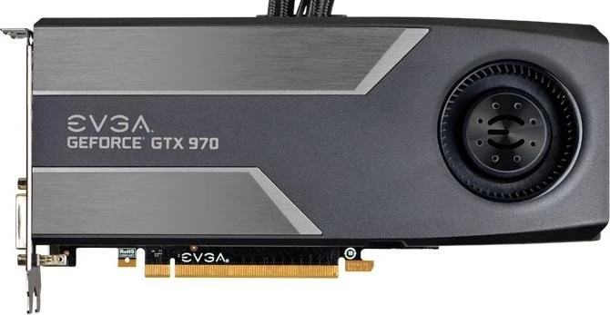 EVGA GeForce GTX 970 Hybrid, 4GB GDDR5, 2x DVI, HDMI, DP