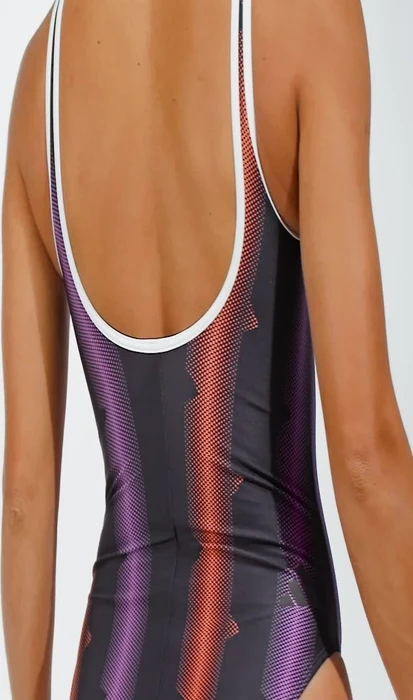 adidas Tiro U-Back Badeanzug schwarz/weiß (Damen)