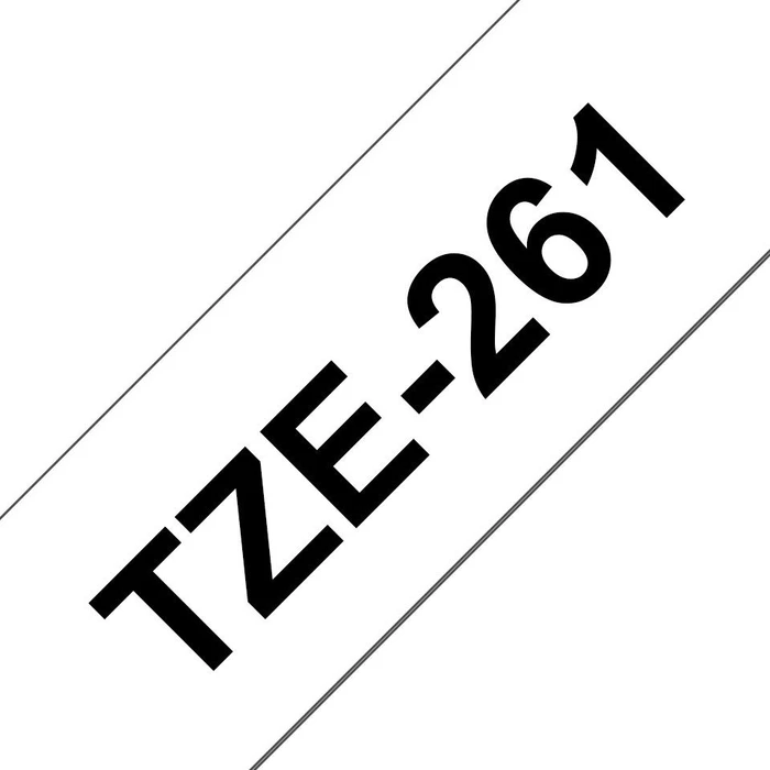 Brother TZe-261 Beschriftungsband, 36mm, weiß/schwarz