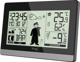 TFA Dostmann Weather Boy Funkwetterstation schwarz, digital