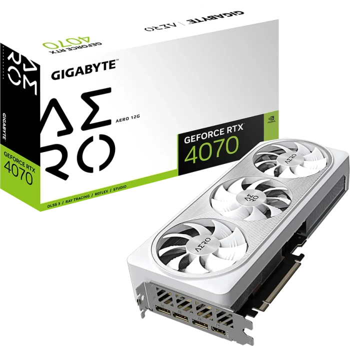 GIGABYTE GeForce RTX 4070 Aero 12G, 12GB GDDR6X, HDMI, 3x DP