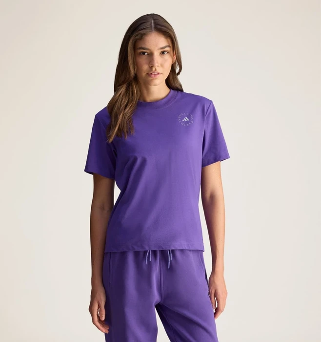 adidas by Stella McCartney TrueCasuals Regular Sportswear T-Shirt kurzarm alpine violet-smc (Damen)