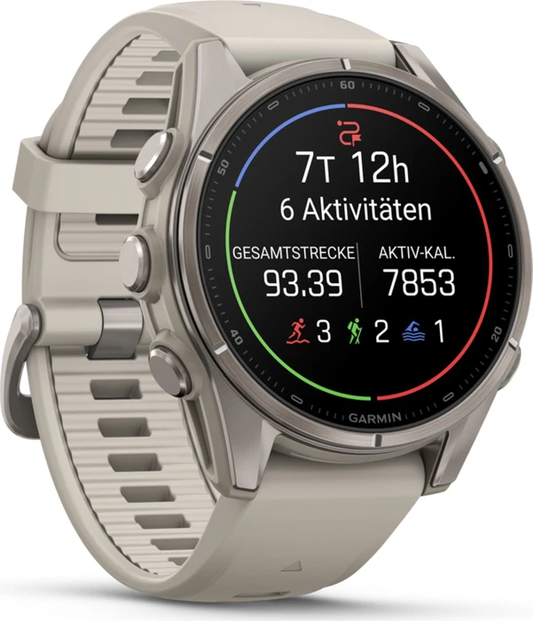 Garmin Fenix 9 43mm titanium/fog grey