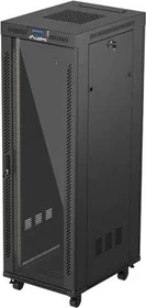 Lanberg 19" Rackschrank 37HE, LCD, freistehend, Flat Pack, V2, Glastür, IP20, RAL 9004, 800mm tief