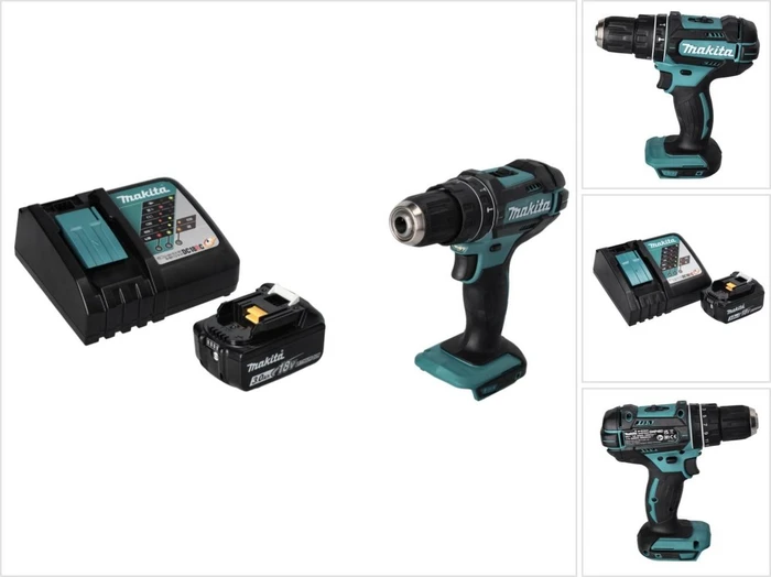 Makita DHP482RF1 Akku-Schlagbohrschrauber inkl. Akku 3.0Ah