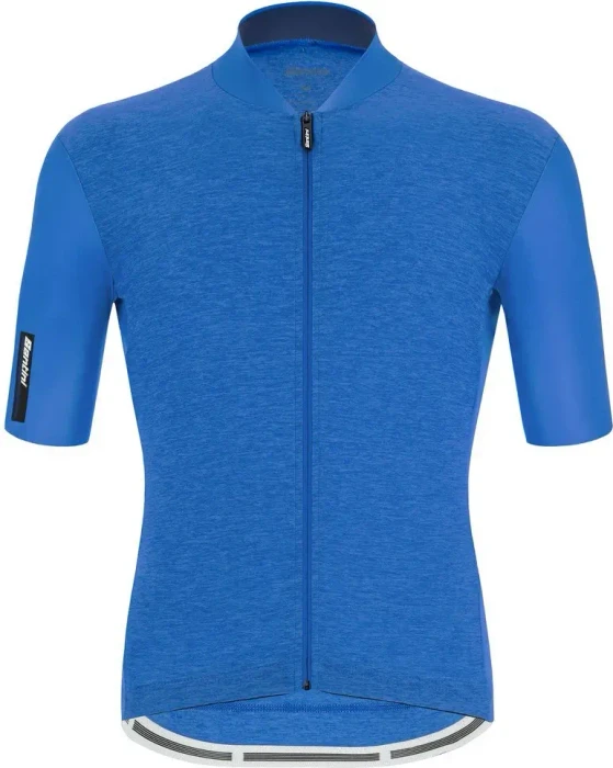 Santini Colore Puro Trikot kurzarm blau (Herren)
