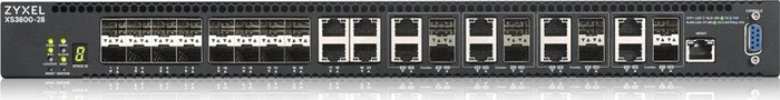 Zyxel XS3800 Rackmount 10G Managed Switch, 16x SFP+, 8x RJ-45/SFP+, 4x RJ-45