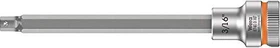 Wera 8740 B HF Zyklop Innensechskant Steckschlüssel 3/8" zöllig, 3/16"x107mm