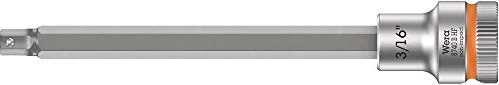 Wera 8740 B HF Zyklop Innensechskant Steckschlüssel 3/8" zöllig, 3/16"x107mm