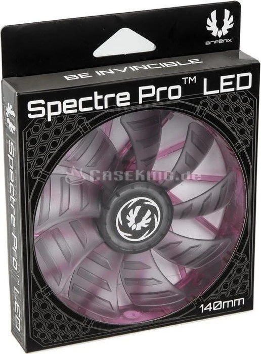 BitFenix Spectre Pro LED schwarz/violett, 140mm