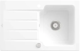 Villeroy & Boch Architectura 45 Einbau Becken reversibel mit Ablauffernbedienung weiß alpin