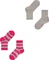 Falke Happy Stripe Socken light grey, 2 Paare (Junior) Vorschaubild