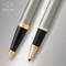 Parker IM Duo, Brushed Metal Gold Trim, 2 Stück Vorschaubild