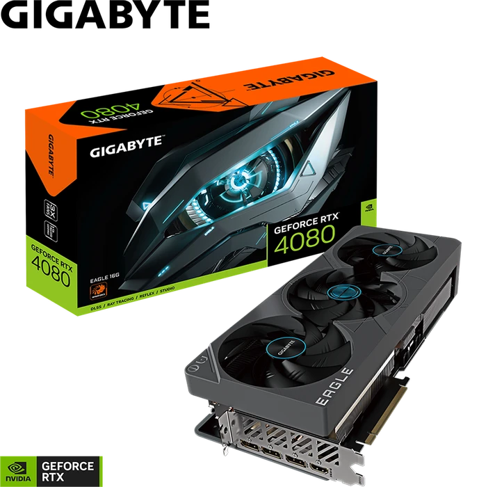 GIGABYTE GeForce RTX 4080 Eagle 16G, 16GB GDDR6X, HDMI, 3x DP