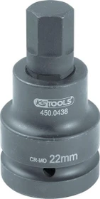 KS Tools Innensechskant Steckschlüssel 1", 17x75mm