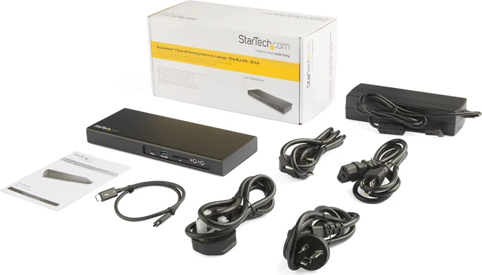 StarTech Dual-4K Thunderbolt 3 Dock mit M.2 Slot, Thunderbolt 3 [Buchse]