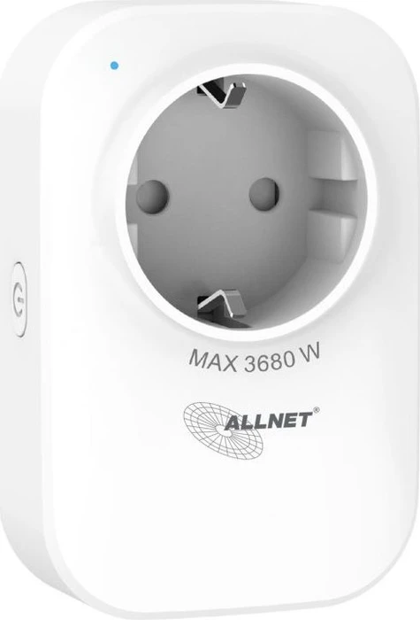Allnet ESP32 2in1 WiFi Schaltsteckdose weiß, 2x USB-C/1x USB-A, Typ F, Smart-Steckdose