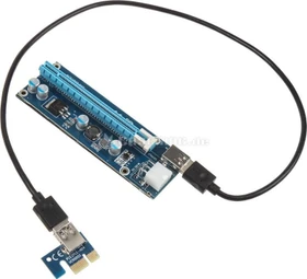 Kolink Riser Karte, gewinkelt, PCIe 2.0, 600mm