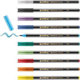edding 1340 Pinselstift glitter 10 Farben, 10er-Set