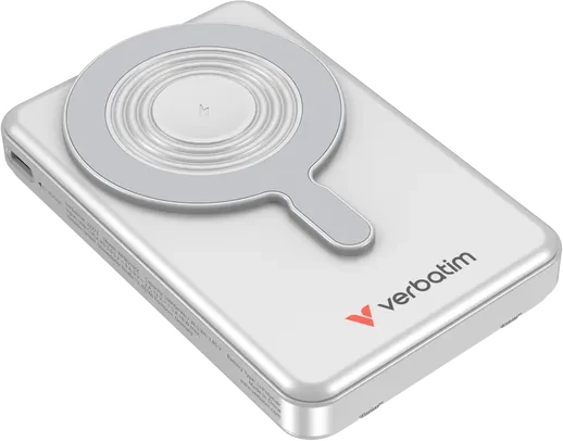 Verbatim Charge 'n' Go Power Bank mit USB-C-Kabel 10000mAh silber