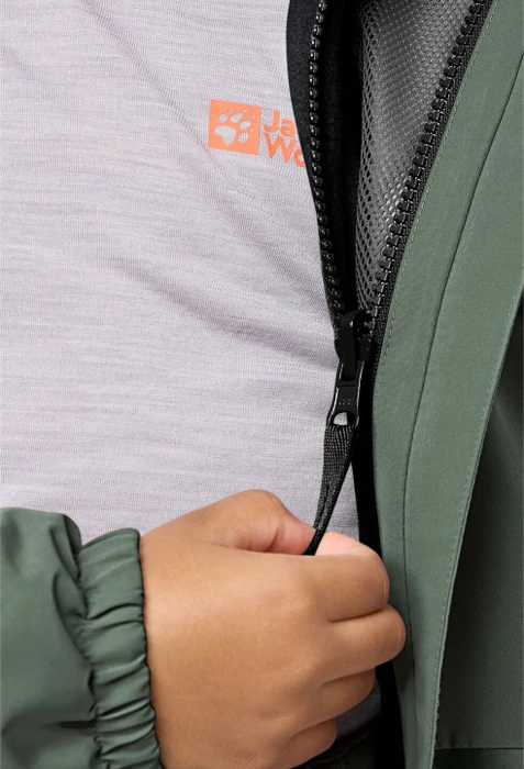 Jack Wolfskin Iceland 3in1 Funktionsjacke slate green (Junior)