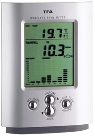 TFA Dostmann Monsun Regenmesser Wetterstation, digital
