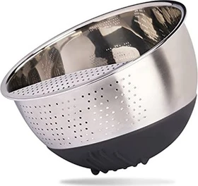 Reishunger Reis Waschschüssel Edelstahl 22cm schwarz
