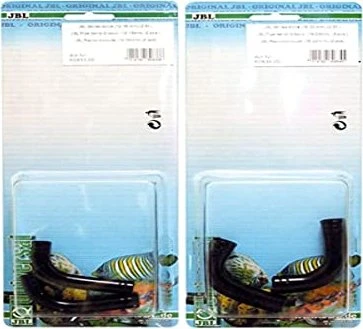 JBL Winkelstück für Aquarium-Schlauch, 2er-Pack, 12/16mm