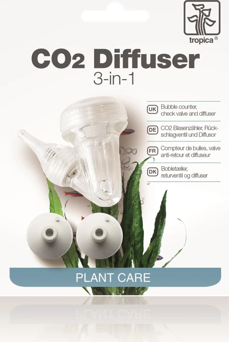 Tropica CO2 Diffuser 3-in-1, mit Blasenzähler und Rückschlagventil