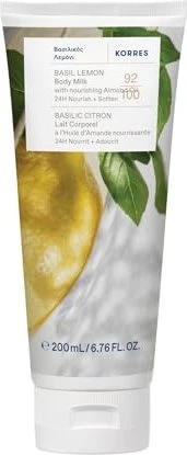 Korres Glättende Körpermilch Basil Lemon, 200ml