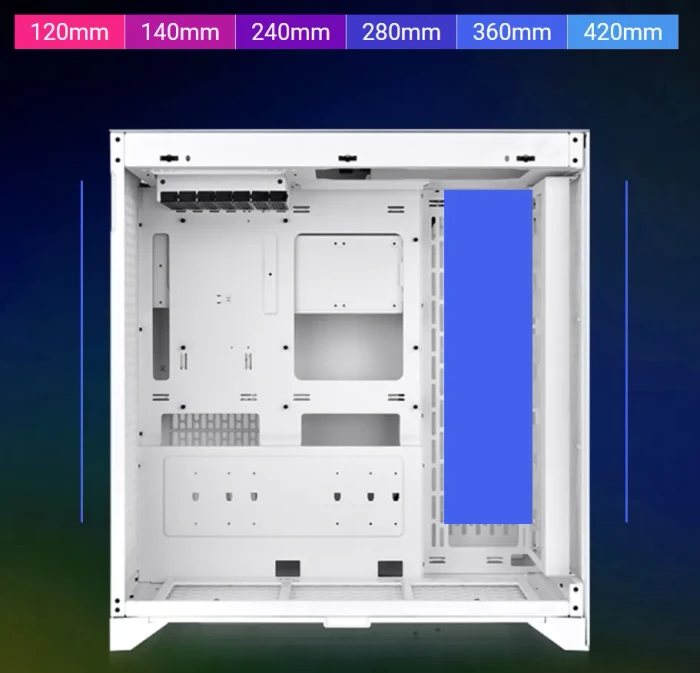 Thermaltake CTE E600 MX Snow, weiß, Glasfenster