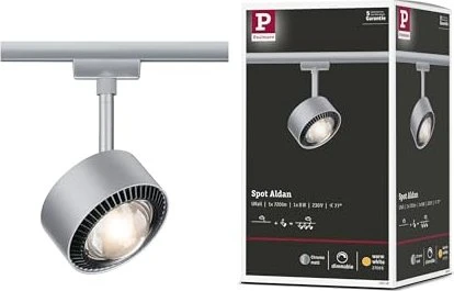 Paulmann URail Aldan Schienensystem LED Spot 9W chrom matt, 1 Stück