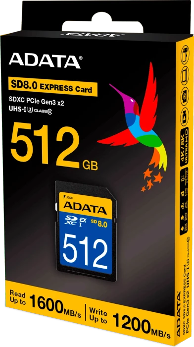 ADATA Premier Extreme SD8.0 R1600/W1200 512GB, UHS-I U3, Class 10, SD Express EX I