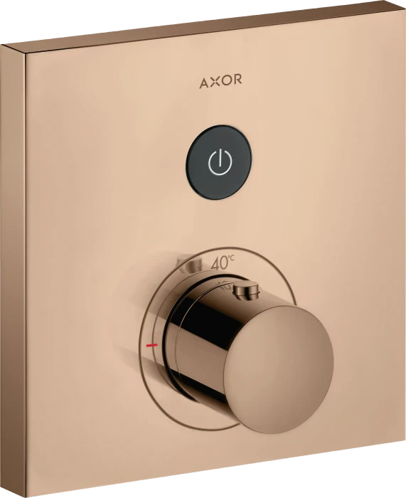 Hansgrohe AXOR ShowerSelect Thermostat Unterputz eckig für 1 Verbraucher polished red gold