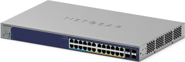 Netgear ProSAFE GS700 Rackmount Gigabit Smart Switch, 24x RJ-45, 4x SFP+, 420W PoE+