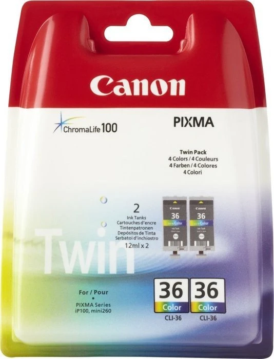 Canon Tinte CLI-36 dreifarbig, 2er-Pack