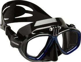 Cressi Action Tauchermaske schwarz/blau