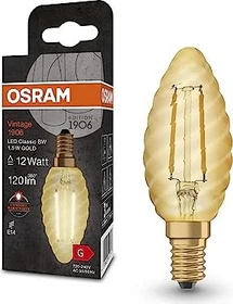 Osram Ledvance Filament LED Vintage 1906 Clas BW 12 1.5W/824 E14